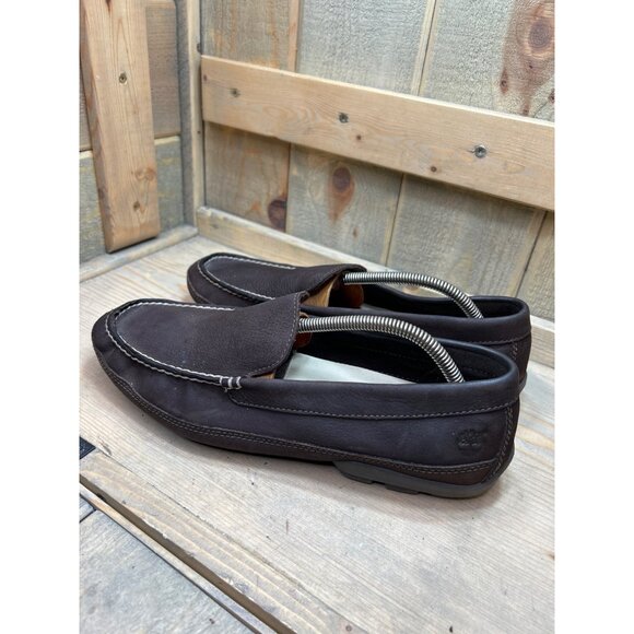 Timberland Earthkeepers Mens Brown Leather Slip-On Loafers Size 10 - Picture 7 of 8
